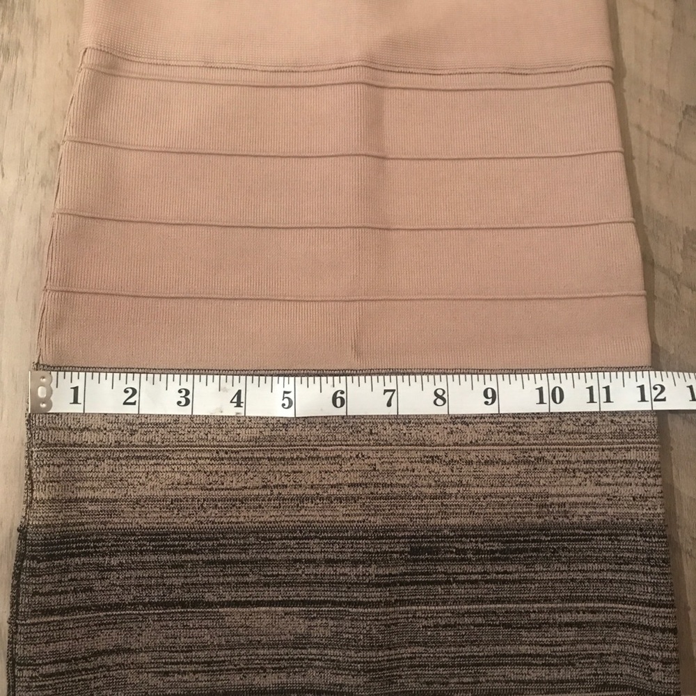 Guess Bandage Brown Black Skirt EUC - Picture 6 of 6
